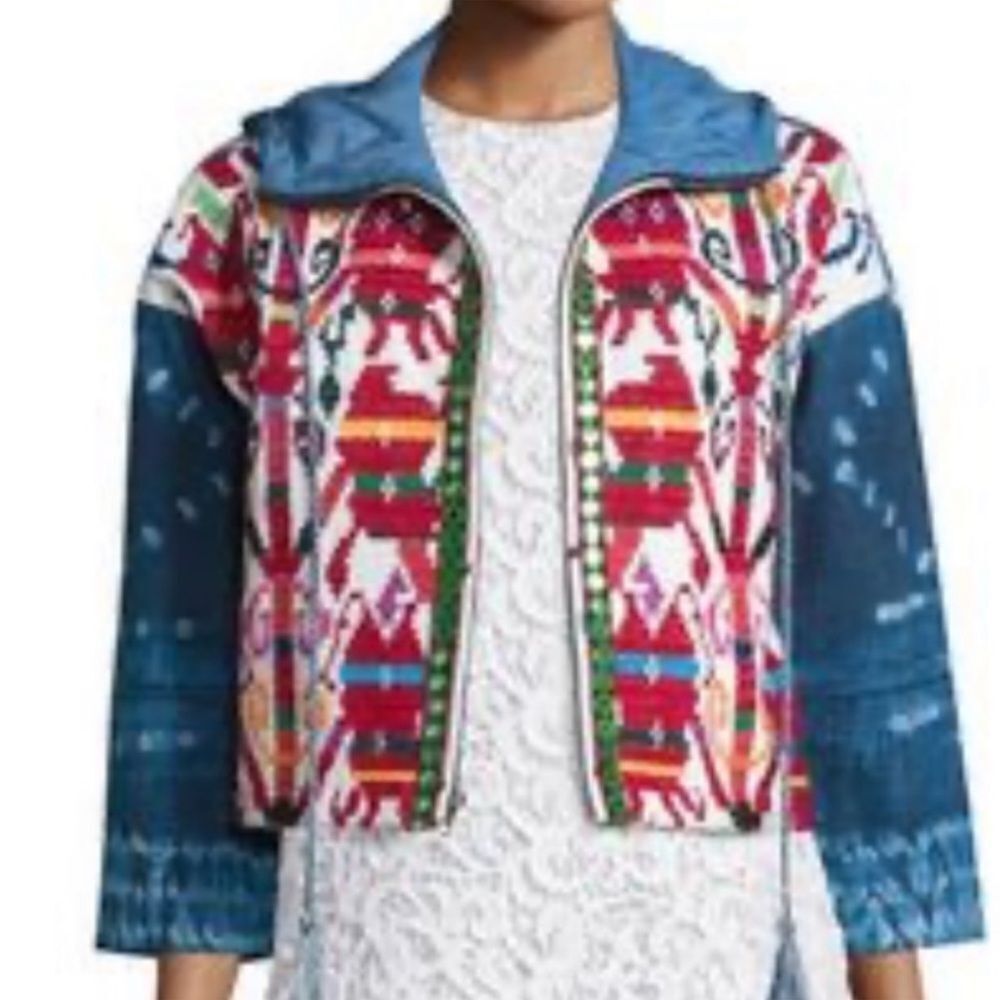 Hiche embroidered denim jacket, S